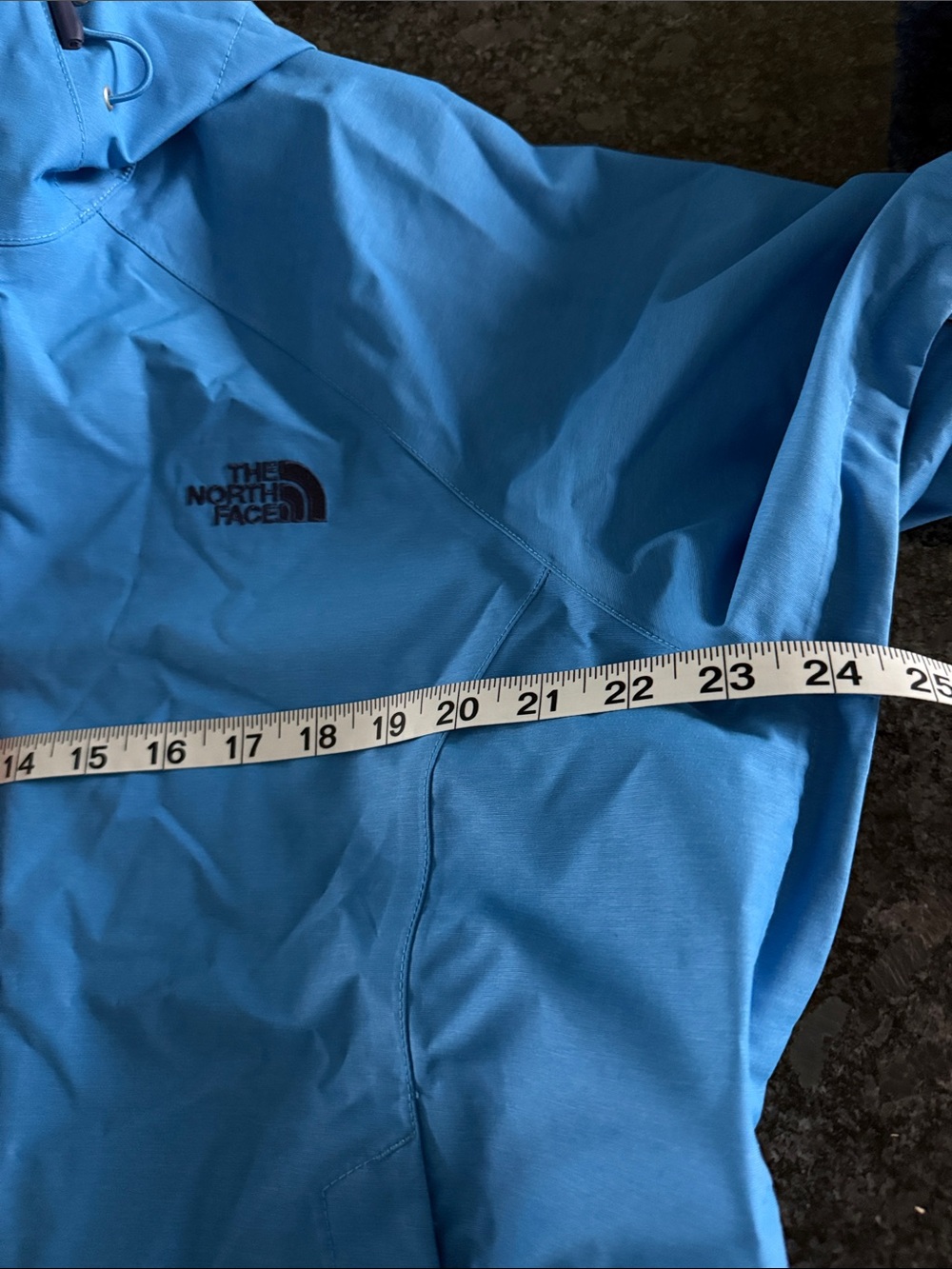 The North Face Bright Blue Hooded Shell Jacket - Like New - Picture 8 of 12